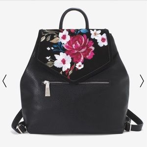 WHBM Floral Embroidered Backpack